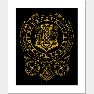 Mjolnir - The Hammer of Thor | Norse Pagan Symbol Posters and Art